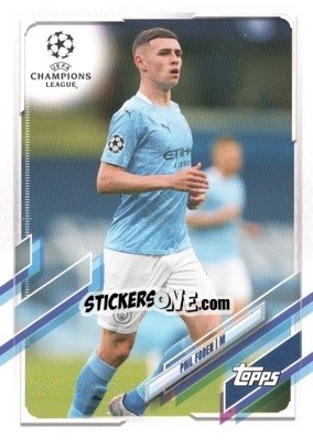 Figurina Phil Foden - UEFA Champions League 2020-2021. Japan Edition - Topps