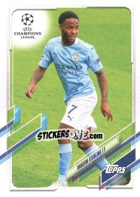 Sticker Raheem Sterling - UEFA Champions League 2020-2021. Japan Edition n. 76 - Topps
