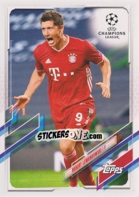 Sticker Robert Lewandowski - UEFA Champions League 2020-2021. Japan Edition - Topps