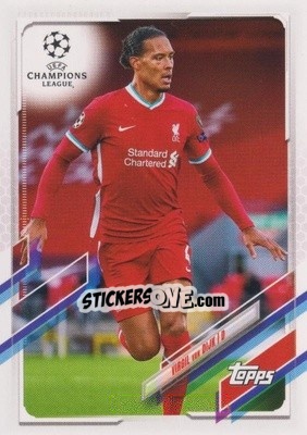 Sticker Virgil van Dijk - UEFA Champions League 2020-2021. Japan Edition n. 46 - Topps