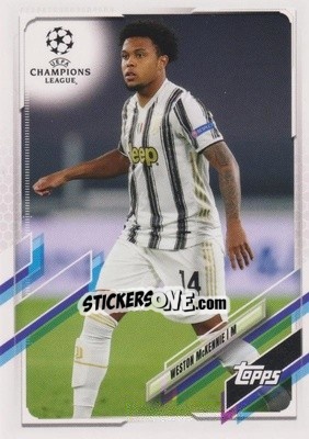 Sticker Weston McKennie - UEFA Champions League 2020-2021. Japan Edition n. 79 - Topps