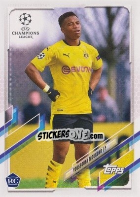 Figurina Youssoufa Moukoko - UEFA Champions League 2020-2021. Japan Edition - Topps