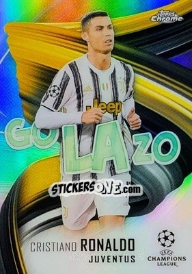 Sticker Cristiano Ronaldo - UEFA Champions League Chrome 2020-2021 n. GOL-CR - Topps