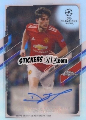Sticker Daniel James - UEFA Champions League Chrome 2020-2021 n. CA-DNJ - Topps