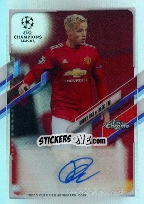 Sticker Donny Van de Beek - UEFA Champions League Chrome 2020-2021 n. CA-DV - Topps