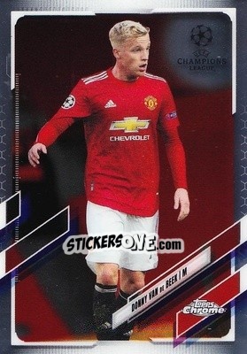 Sticker Donny Van de Beek - UEFA Champions League Chrome 2020-2021 n. 82 - Topps