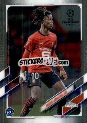 Sticker Eduardo Camavinga - UEFA Champions League Chrome 2020-2021 n. 44 - Topps