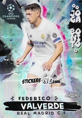 Sticker Federico Valverde - UEFA Champions League Chrome 2020-2021 n. JB-11 - Topps