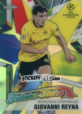 Sticker Giovanni Reyna - UEFA Champions League Chrome 2020-2021 - Topps