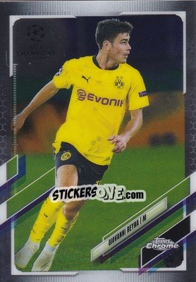 Sticker Giovanni Reyna - UEFA Champions League Chrome 2020-2021 n. 53 - Topps