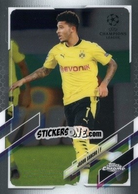 Sticker Jadon Sancho - UEFA Champions League Chrome 2020-2021 n. 78 - Topps