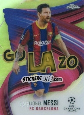 Sticker Lionel Messi - UEFA Champions League Chrome 2020-2021 n. GOL-LM - Topps