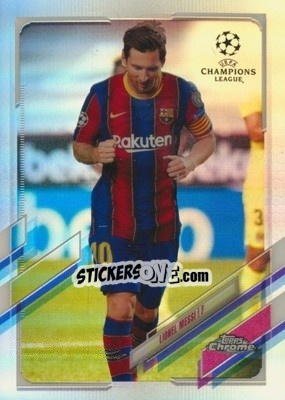 Sticker Lionel Messi - UEFA Champions League Chrome 2020-2021 n. 1V - Topps