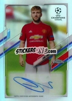 Sticker Luke Shaw - UEFA Champions League Chrome 2020-2021 n. CA-LS - Topps