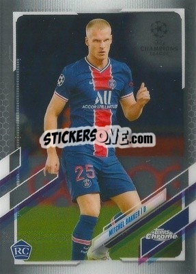 Sticker Mitchel Bakker - UEFA Champions League Chrome 2020-2021 n. 51 - Topps