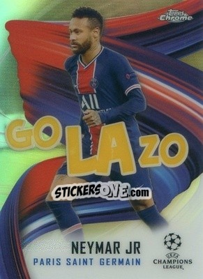 Sticker Neymar Jr - UEFA Champions League Chrome 2020-2021 n. GOL-N - Topps