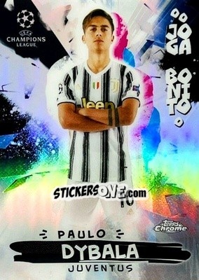 Sticker Paulo Dybala - UEFA Champions League Chrome 2020-2021 n. JB-13 - Topps