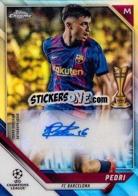 Sticker Pedri - UEFA Champions League Chrome 2020-2021 n. CA-P - Topps