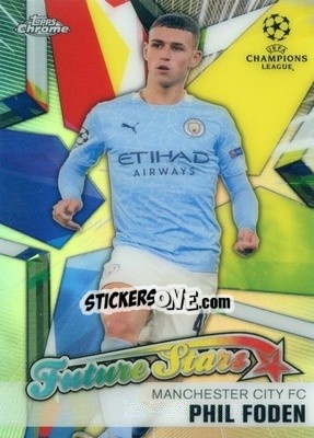 Sticker Phil Foden - UEFA Champions League Chrome 2020-2021 - Topps
