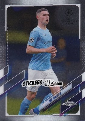 Sticker Phil Foden - UEFA Champions League Chrome 2020-2021 n. 34 - Topps