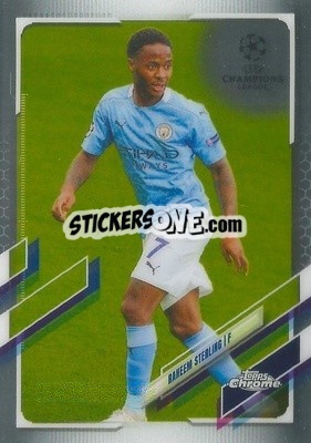 Sticker Raheem Sterling - UEFA Champions League Chrome 2020-2021 n. 76 - Topps