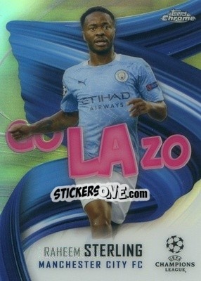 Sticker Raheem Sterling - UEFA Champions League Chrome 2020-2021 n. GOL-RS - Topps