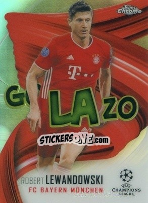 Sticker Robert Lewandowski - UEFA Champions League Chrome 2020-2021 n. GOL-RL - Topps