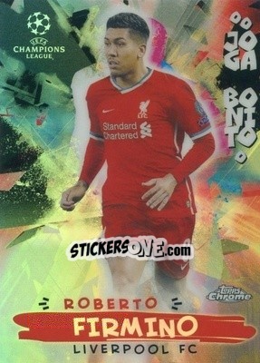 Sticker Roberto Firmino - UEFA Champions League Chrome 2020-2021 n. JB-17 - Topps