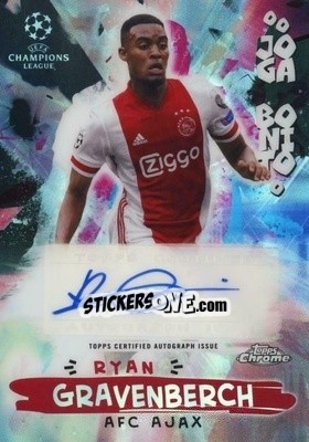 Sticker Ryan Gravenberch - UEFA Champions League Chrome 2020-2021 - Topps