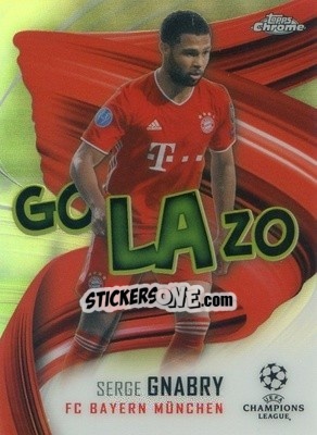 Sticker Serge Gnabry - UEFA Champions League Chrome 2020-2021 n. GOL-SG - Topps