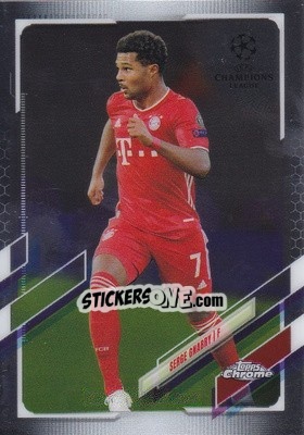 Sticker Serge Gnabry - UEFA Champions League Chrome 2020-2021 n. 72 - Topps