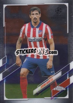 Sticker Stefan Savic - UEFA Champions League Chrome 2020-2021 n. 3 - Topps