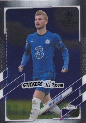 Sticker Timo Werner - UEFA Champions League Chrome 2020-2021 n. 25 - Topps