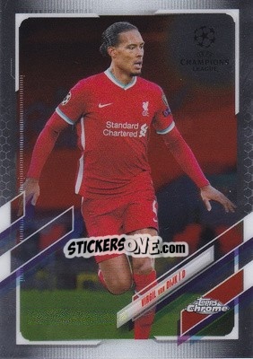 Sticker Virgil van Dijk - UEFA Champions League Chrome 2020-2021 n. 46 - Topps