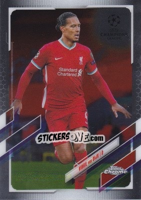 Sticker Virgil van Dijk - UEFA Champions League Chrome 2020-2021 - Topps