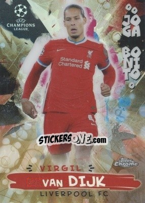 Sticker Virgil van Dijk - UEFA Champions League Chrome 2020-2021 n. JB-12 - Topps