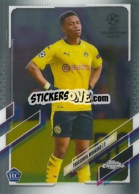 Sticker Youssoufa Moukoko - UEFA Champions League Chrome 2020-2021 n. 55 - Topps