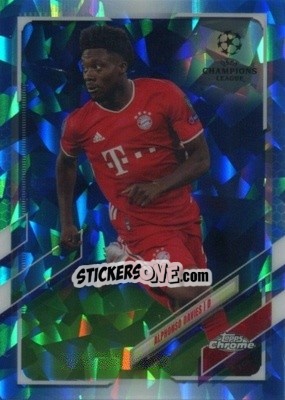 Sticker Alphonso Davies - UEFA Champions League Chrome 2020-2021. Sapphire Edition n. 42 - Topps