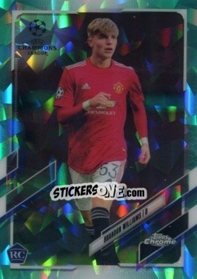 Sticker Brandon Williams - UEFA Champions League Chrome 2020-2021. Sapphire Edition n. 64a - Topps