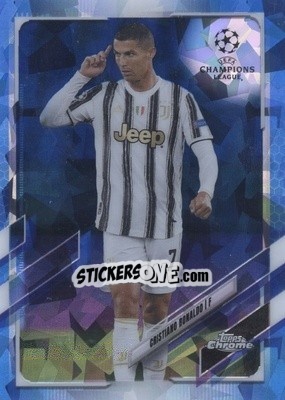 Cromo Cristiano Ronaldo - UEFA Champions League Chrome 2020-2021. Sapphire Edition - Topps