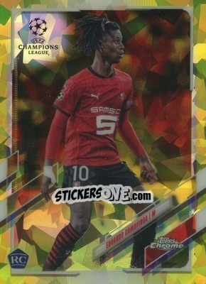 Sticker Eduardo Camavinga - UEFA Champions League Chrome 2020-2021. Sapphire Edition n. 44y - Topps