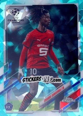 Sticker Eduardo Camavinga - UEFA Champions League Chrome 2020-2021. Sapphire Edition n. 44a - Topps