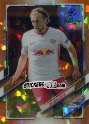 Sticker Emil Forsberg - UEFA Champions League Chrome 2020-2021. Sapphire Edition n. 7o - Topps