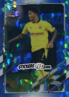 Sticker Jadon Sancho - UEFA Champions League Chrome 2020-2021. Sapphire Edition n. 78 - Topps