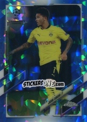 Cromo Jadon Sancho - UEFA Champions League Chrome 2020-2021. Sapphire Edition - Topps