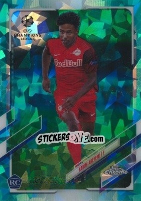 Sticker Karim Adeyemi - UEFA Champions League Chrome 2020-2021. Sapphire Edition n. 99a - Topps