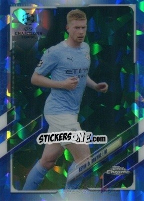 Sticker Kevin De Bruyne - UEFA Champions League Chrome 2020-2021. Sapphire Edition n. 18 - Topps
