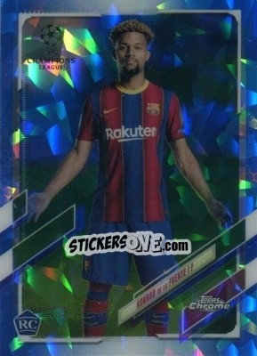 Sticker Konrad de la Fuente - UEFA Champions League Chrome 2020-2021. Sapphire Edition n. 58v - Topps