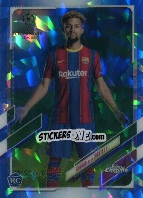 Figurina Konrad de la Fuente - UEFA Champions League Chrome 2020-2021. Sapphire Edition - Topps