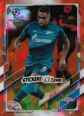 Sticker Malcom - UEFA Champions League Chrome 2020-2021. Sapphire Edition n. 41o - Topps